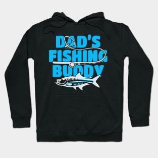 Dads Fishing Buddy Children Fisher Gift Hoodie